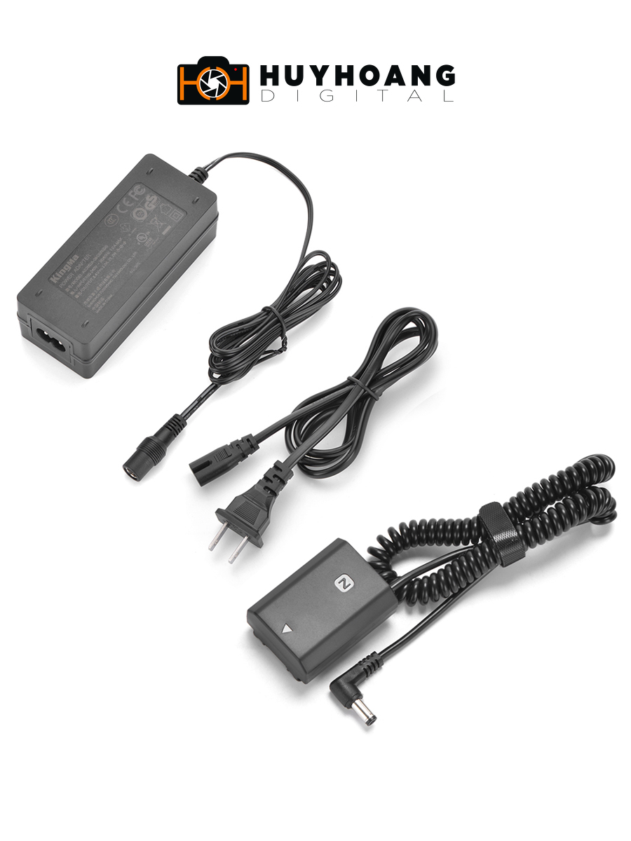 Bộ pin giả KingMa NP-FZ100 với Bộ chuyển đổi nguồn điện EU plug Power adapter