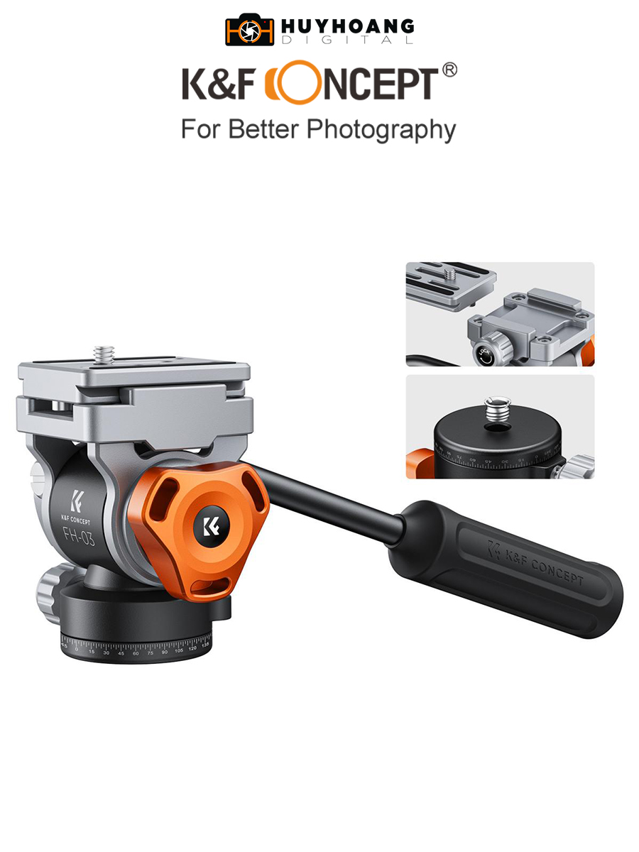 Đầu Ballhead Video K&F CONCEPT FH-03 | KF31.087