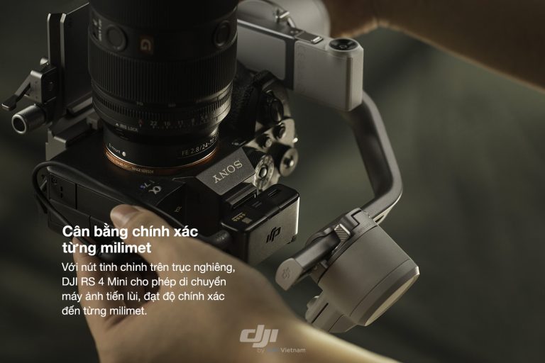DJI RS4 Mini nâng cấp lớp phủ Teflon, giảm ma sát, tối ưu cân bằng, cho trải nghiệm mượt mà hơn