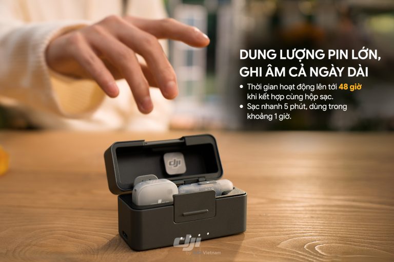 Thời lượng pin dài cùng Charging Case