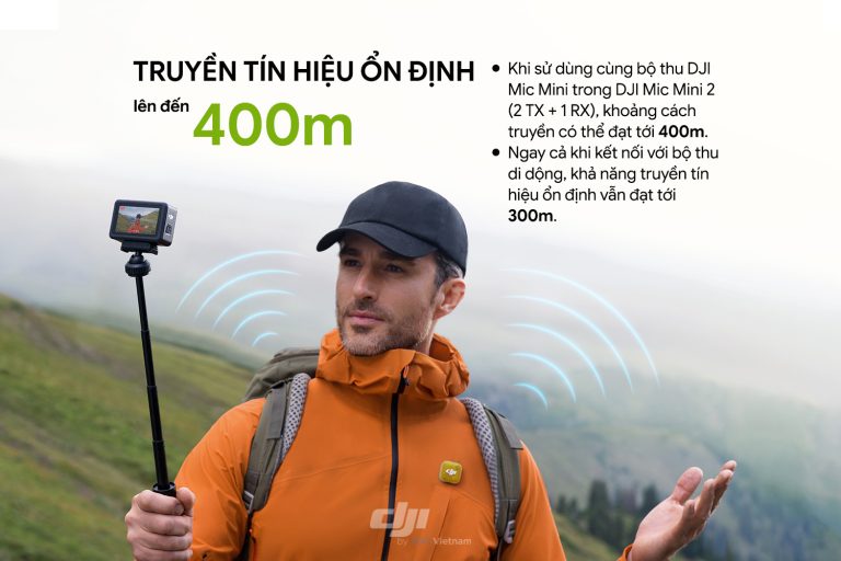 Khoảng cách truyền tín hiệu lên đến 400m
