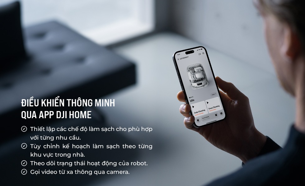 Điều khiển thông minh qua DJI Home App