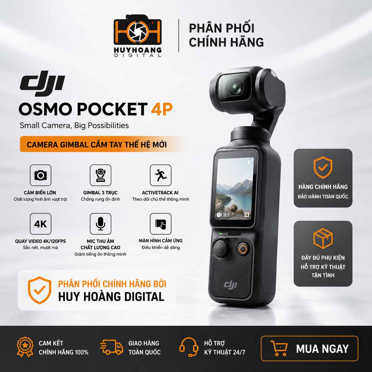 Huy Hoàng Digital phân phối DJI Osmo Pocket 4P