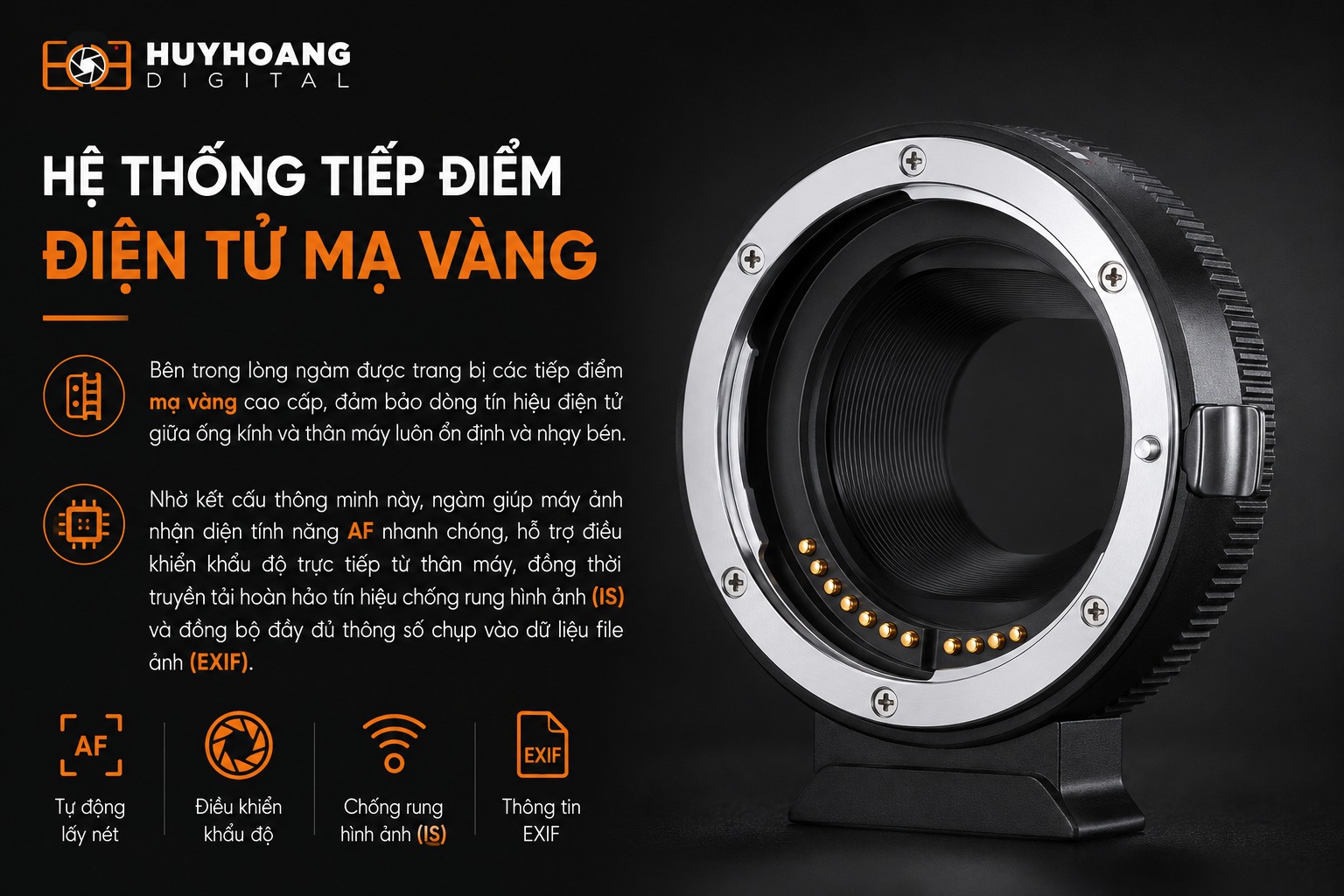 Hệ thống tiếp điểm điện tử mạ vàng thông minh