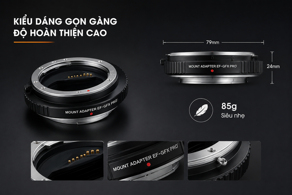 Kiểu dáng gọn gàng, độ hoàn thiện cao