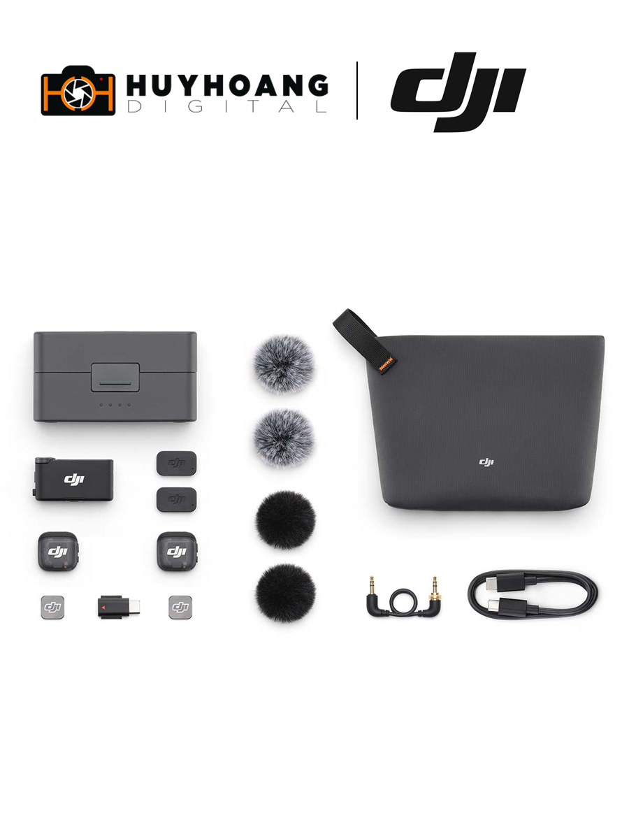 Microphone Thu âm DJI MIC 3 ( 2TX - 1RX) | Chính hãng