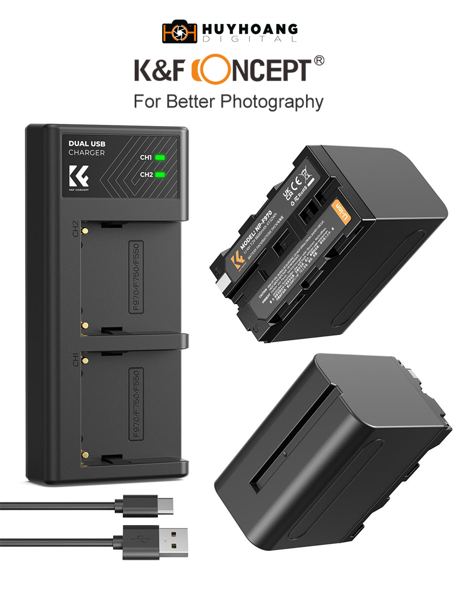 Pin K&F CONCEPT NP-F970 6600mAh 48W | KF28.0047