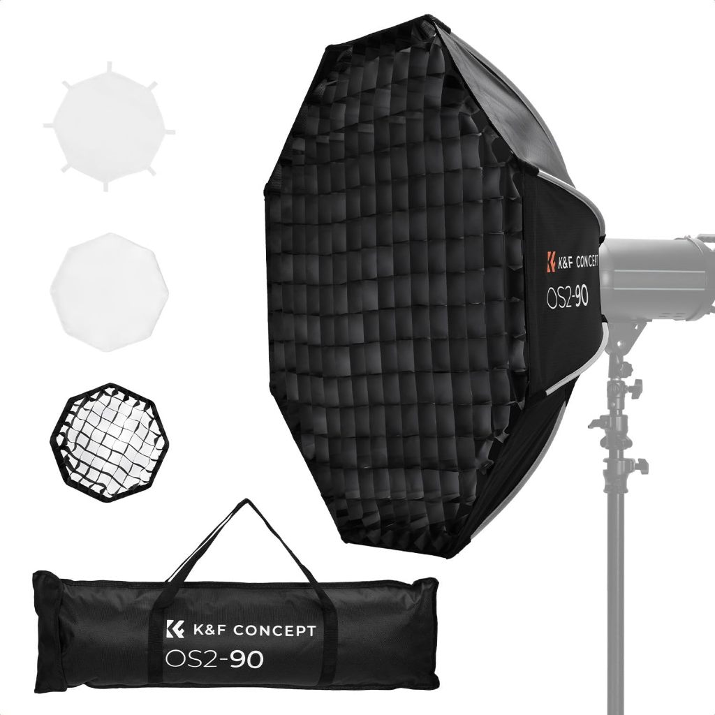 Tản sáng K&F CONCEPT Bát Giác 90cm thao tác nhanh KF18.0016