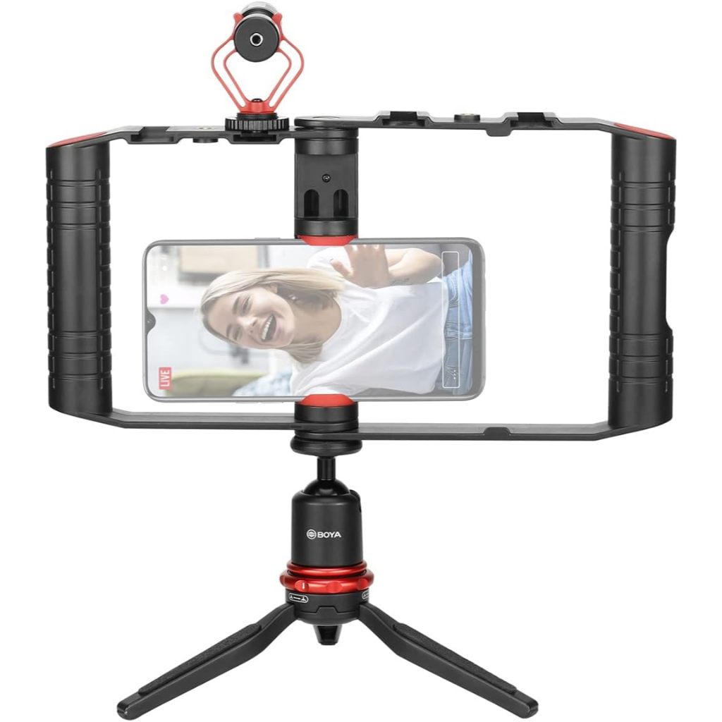 BOYA BY-VG380 - Bộ combo mic thu âm BY-MM1 và phụ kiện quay phim dành cho điện thoại
