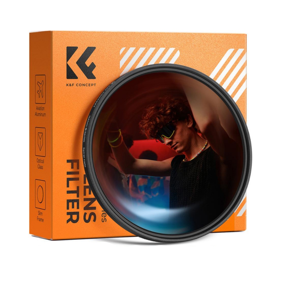 Kinh lọc hiệu ứng SPIRAL HALO K&F Concept 82mm KF01.2714