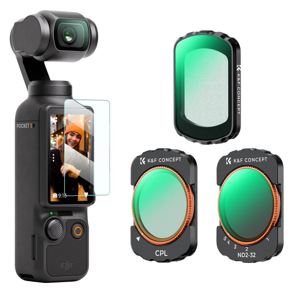 Kính lọc K&F CONCEPT Dành cho Pocket 3/4 | CPL - ND-32 - Mist 1/4 | SKU.2148