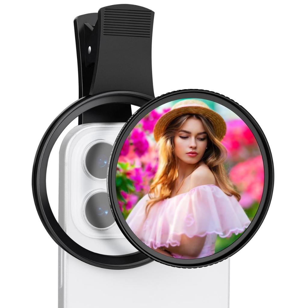 Kinh lọc Filter K&F CONCEPT Black Mist 1/4 67mm Clip-On Cho Điện Thoại - Tạo Hiệu Ứng Cinematic | KF01.2898V2