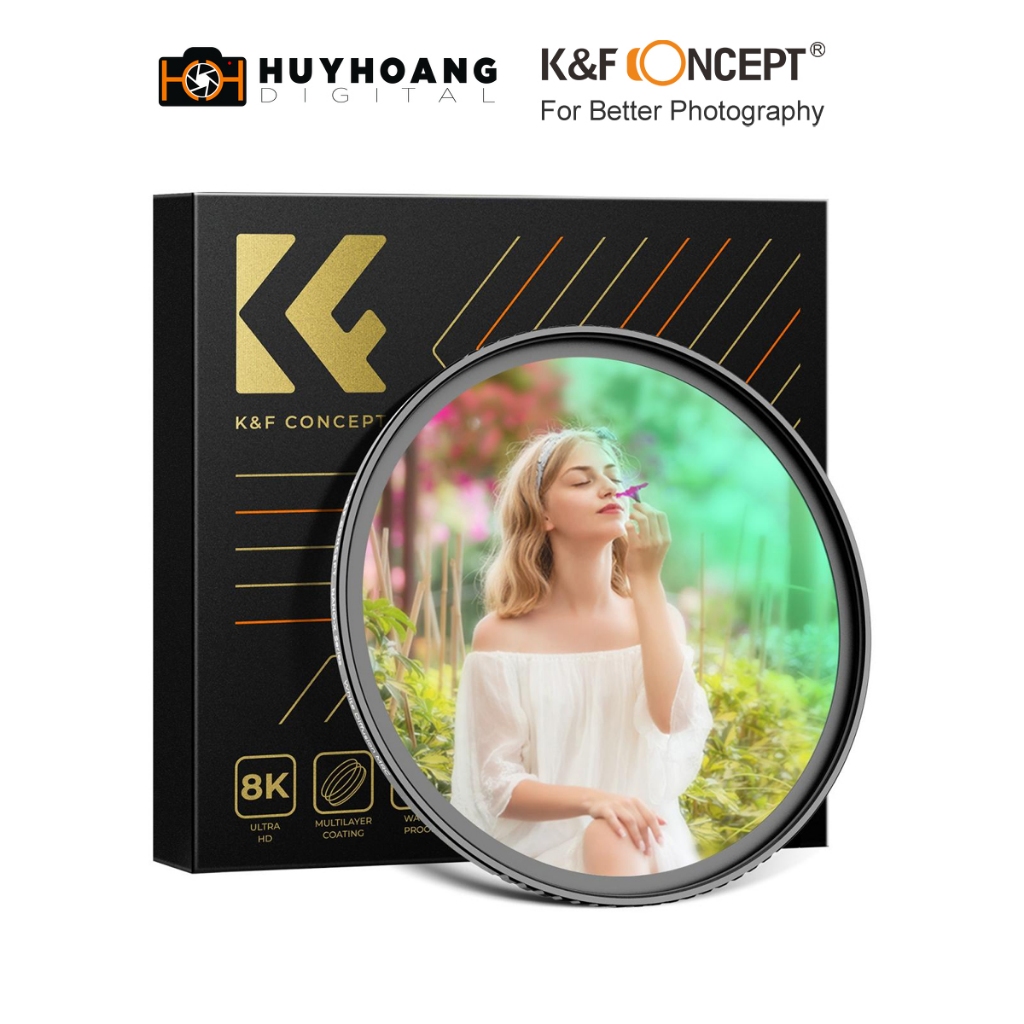 Kính lọc K&F CONCEPT White Mist 1/4 Filter Nano-Xcel – Hiệu Ứng Cinematic Mềm Mại 82mm KF01.2120