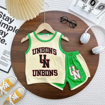 Bộ quần áo ba lỗ cho bé trai, bé gái 0-8 tuổi (8-27 kg), hiệu Minky mom vải thun lạnh - Mã: BL-IN81