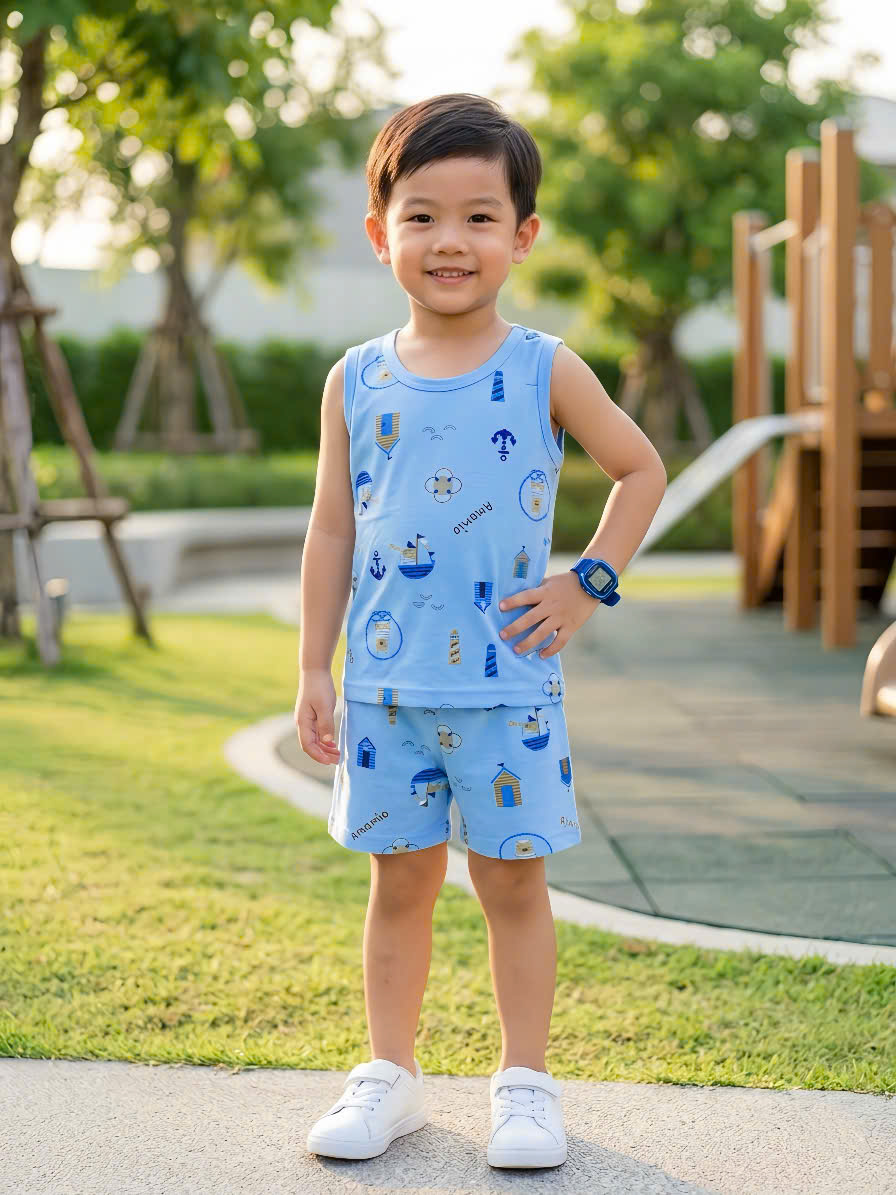 Bộ quần áo ba lỗ trẻn em BL-006