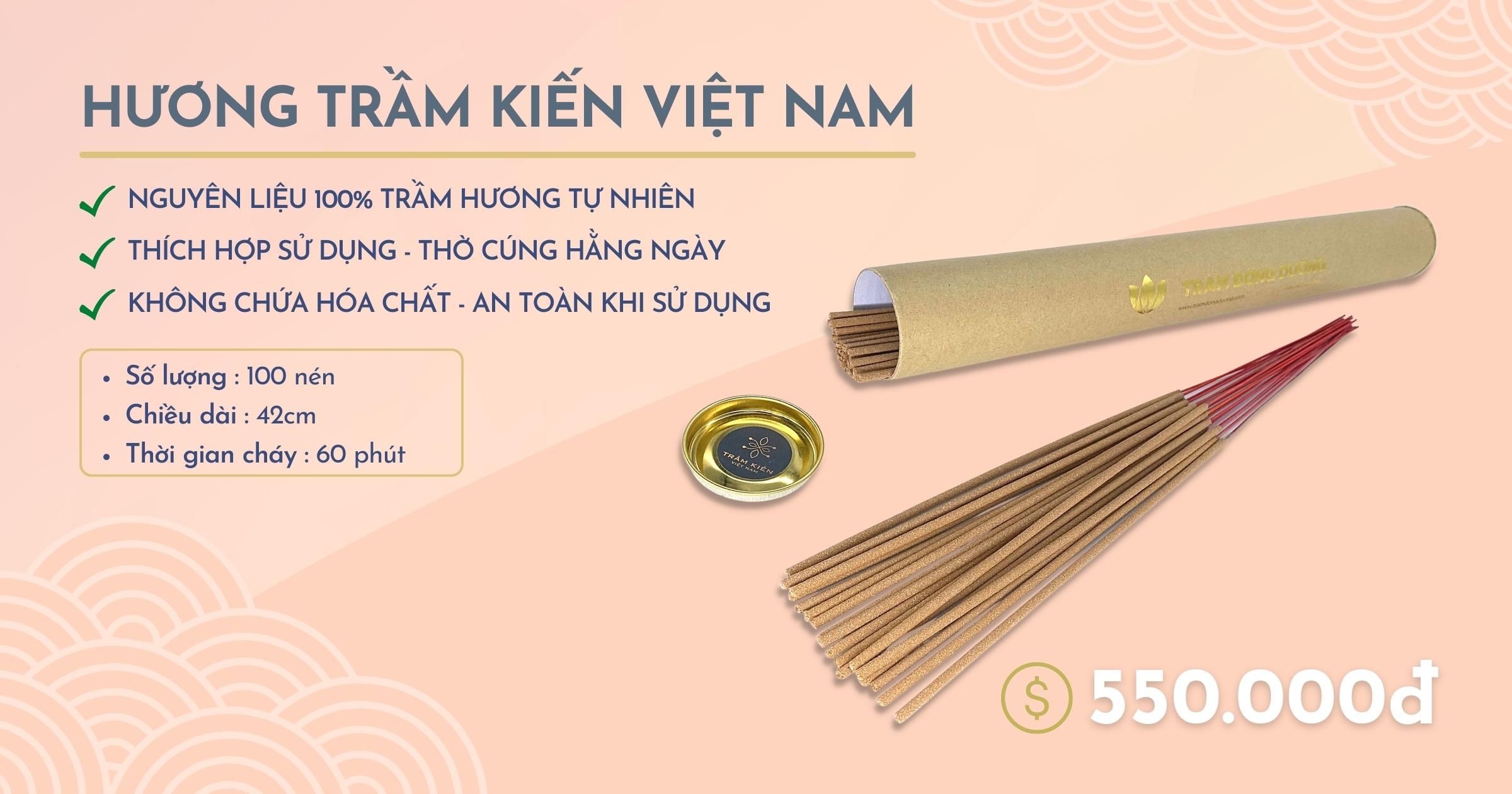 Sản phẩm Hương Trầm Kiến Việt Nam