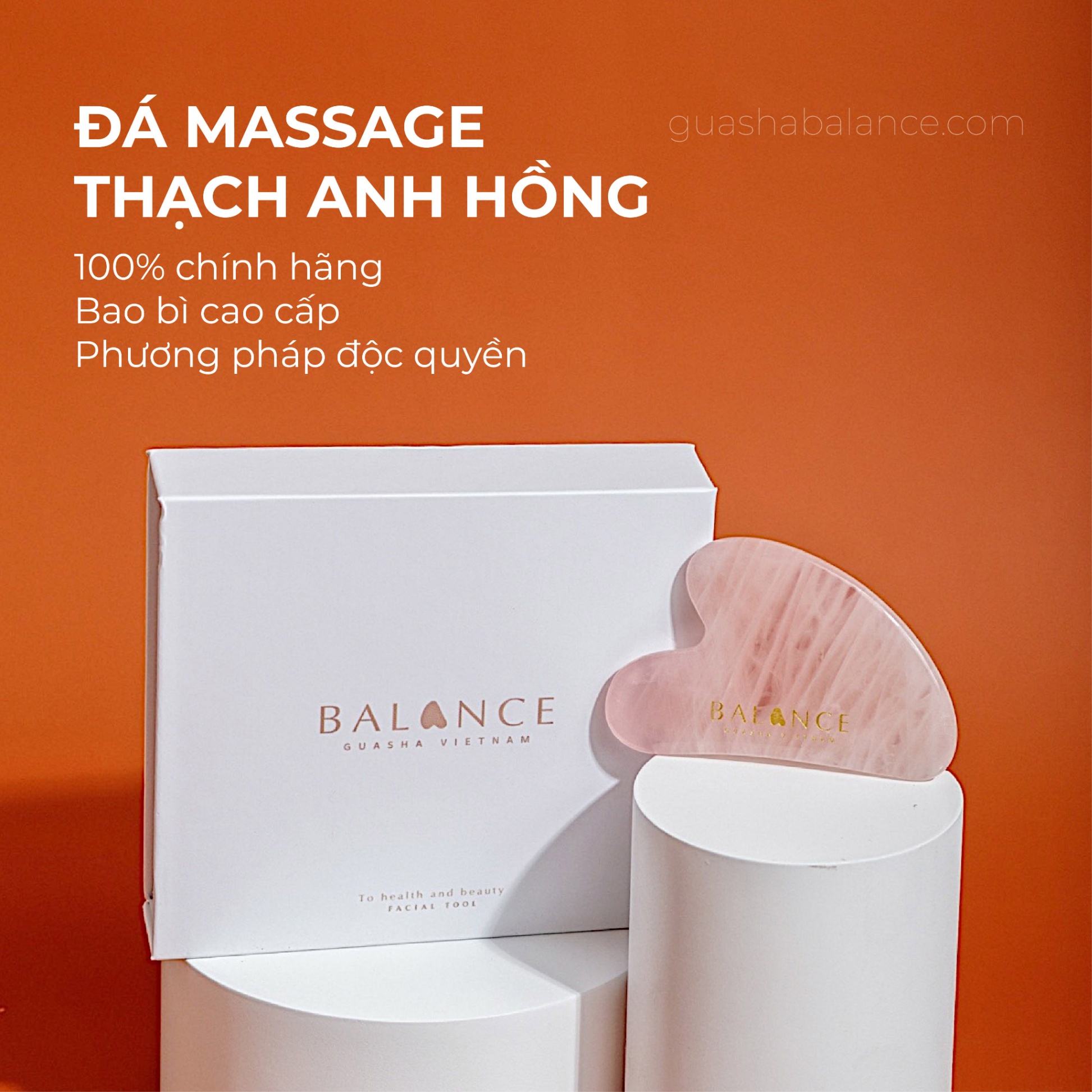 Guasha Thạch anh Hồng/Rose Quartz