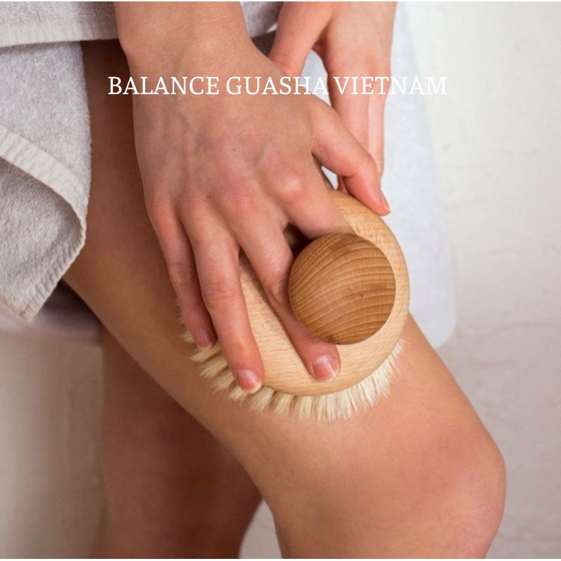 Bàn Chải Khô Tẩy Da Chết, Sáng da Body - Balance Dry Brush