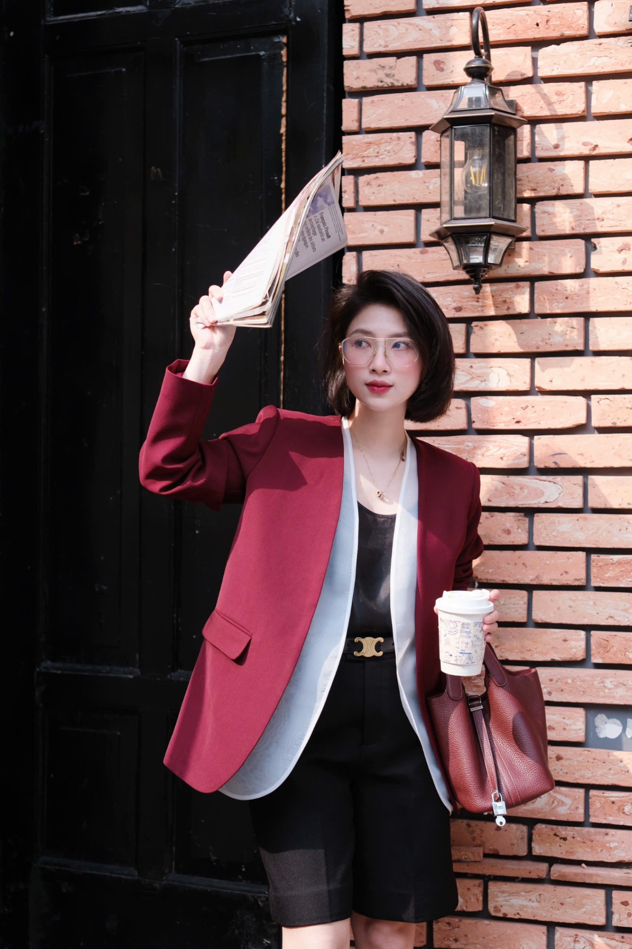 A506 - Blazer vạt tơ