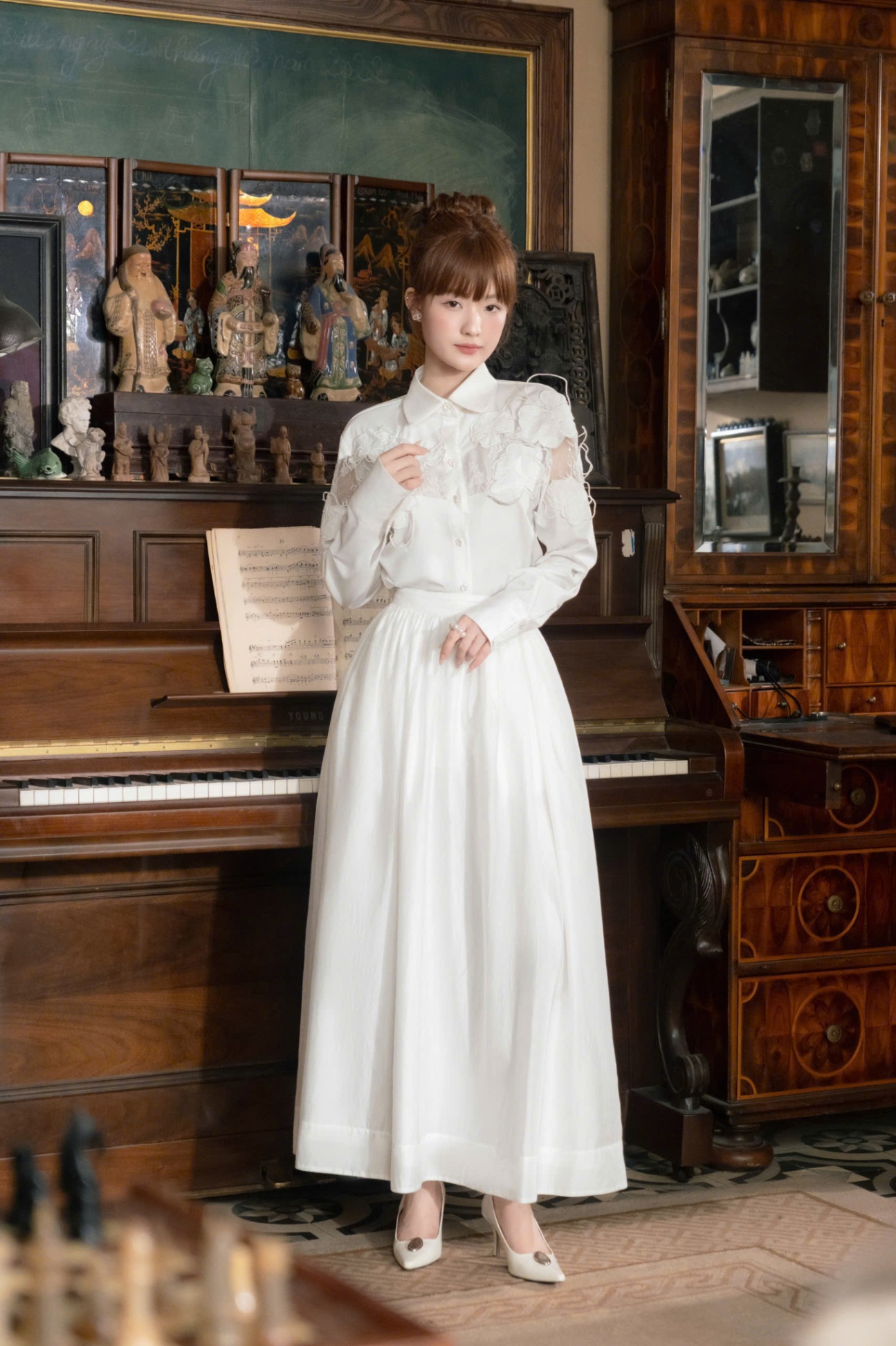 A531 - MusebyBOHEE - Sơ mi Tường Vi