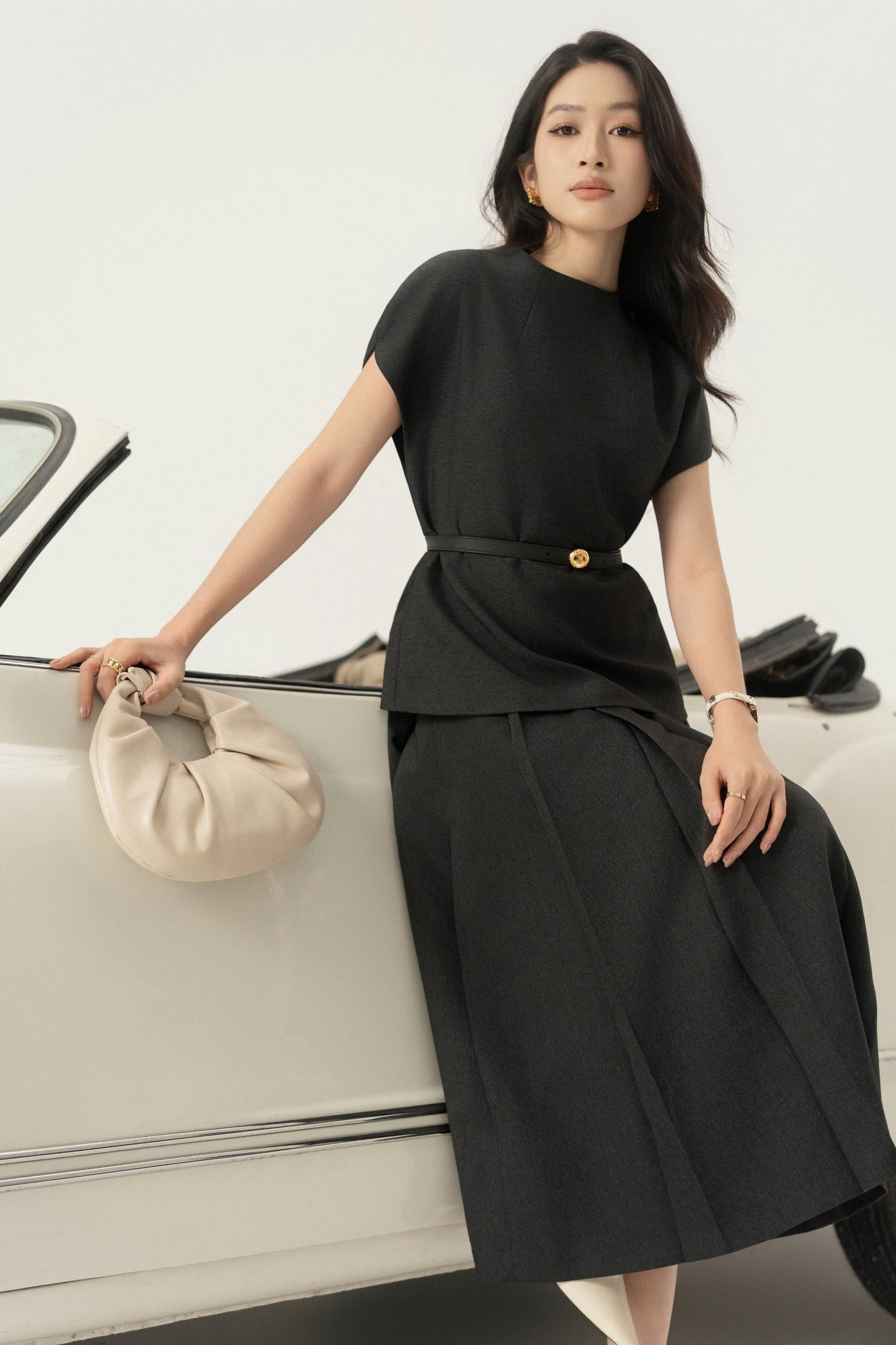 A702 - Áo cổ tròn li cổ
