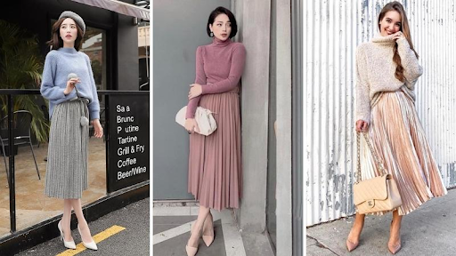 Một phong cách thanh lịch và vintage được tạo ra thông qua sự kết hợp này