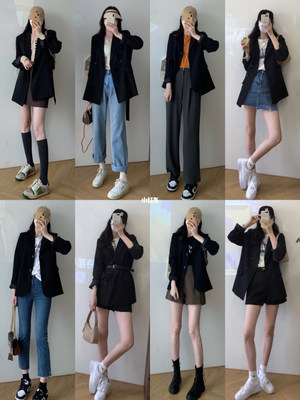 Cách phối blazer đen nữ