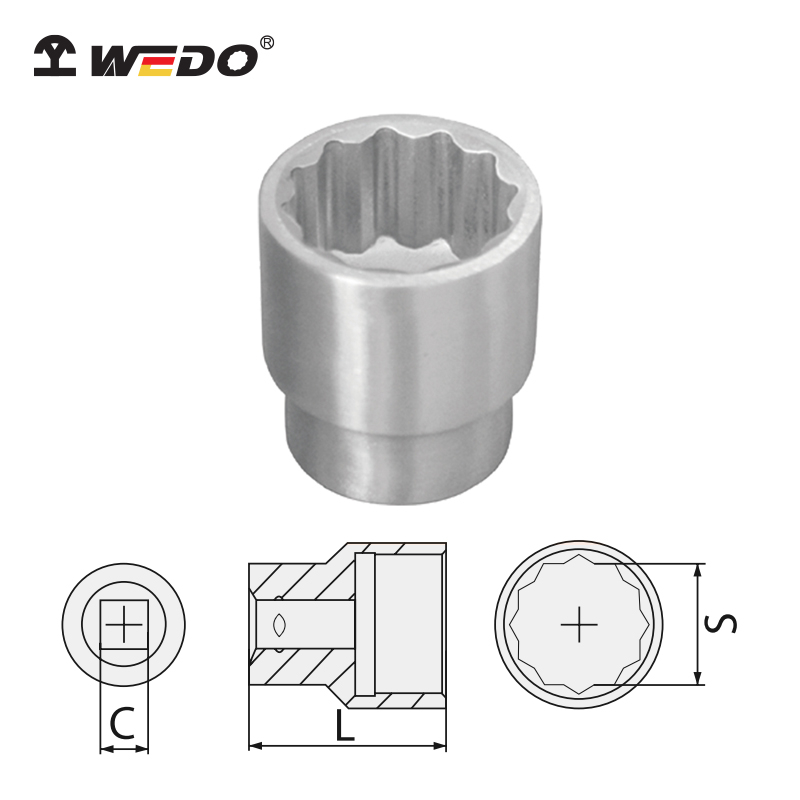 Đầu Khẩu Tuýp 3/8'' Inox