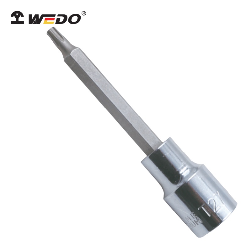 Đầu Khẩu Vặn Vít Lục Giác Sao Dài 1/2”- Thép CR-V