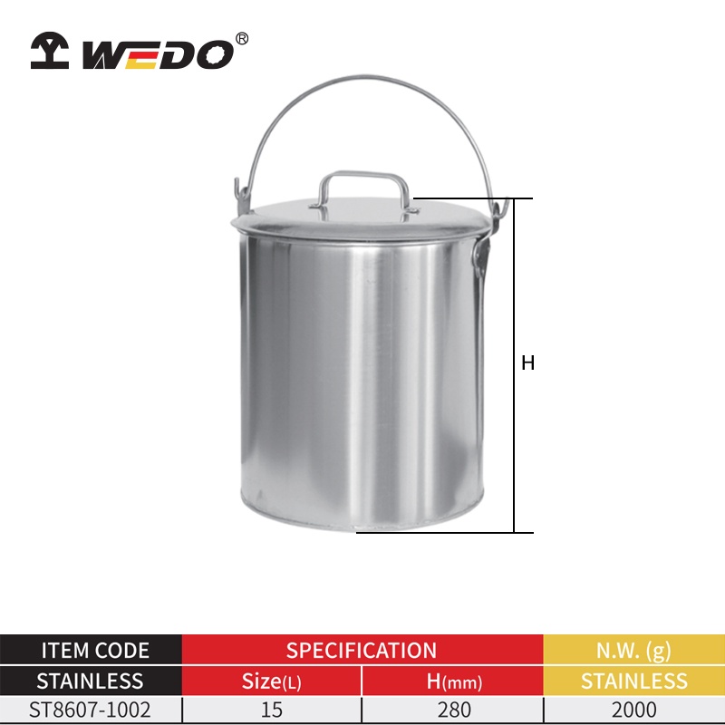 Xô Đựng Dầu Có Nắp Inox