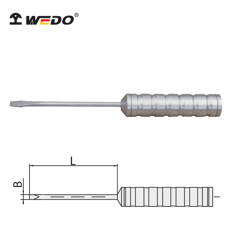 Tuốc Nơ Vít Dẹp Inox Cán Inox