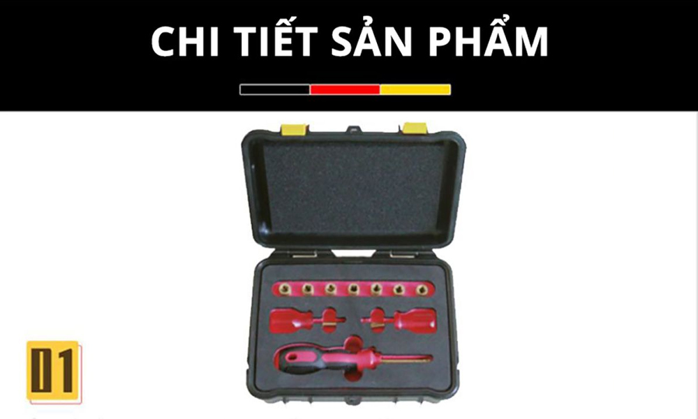 Bộ đầu khẩu tuýp chống cháy nổ Socket 1/4''