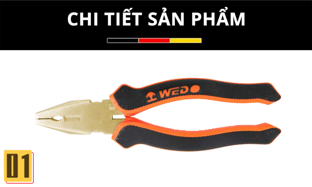 Kìm răng chống cháy nổ Al-Br WEDO