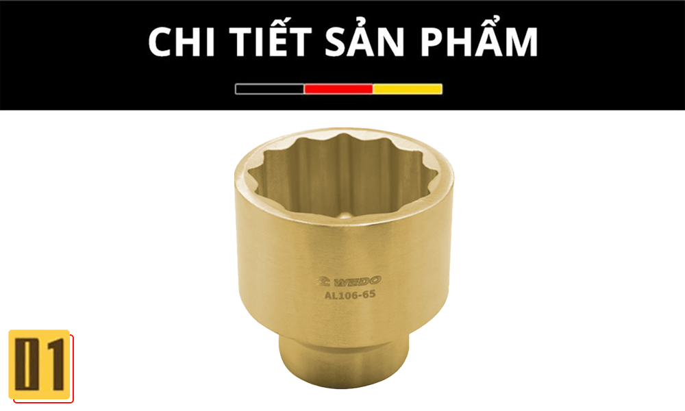 Đầu Tuýp - Khẩu Chống Cháy Nổ 1''