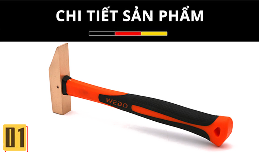 Búa mỏ vịt kiểu Nhật chống cháy nổ WEDO Be-Cu