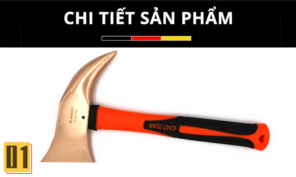 Rìu thoát hiểm chống cháy nổ WEDO Be-Cu