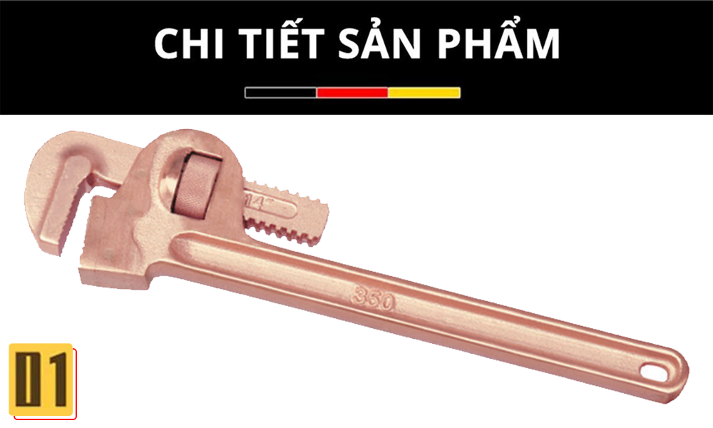 Kìm nước (mỏ lết răng) chống tia lửa WEDO Be-Cu