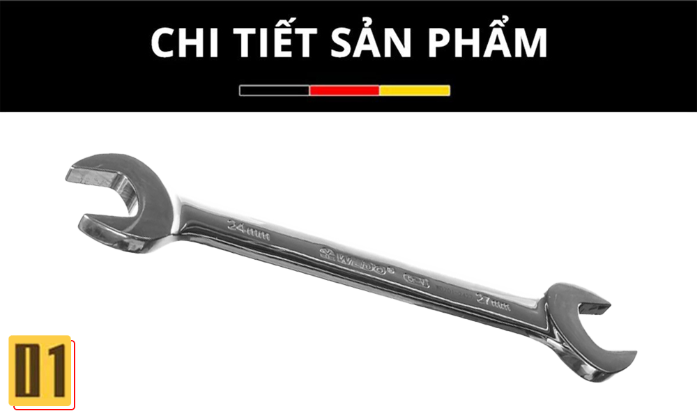 Cờ lê miệng hai đầu thép