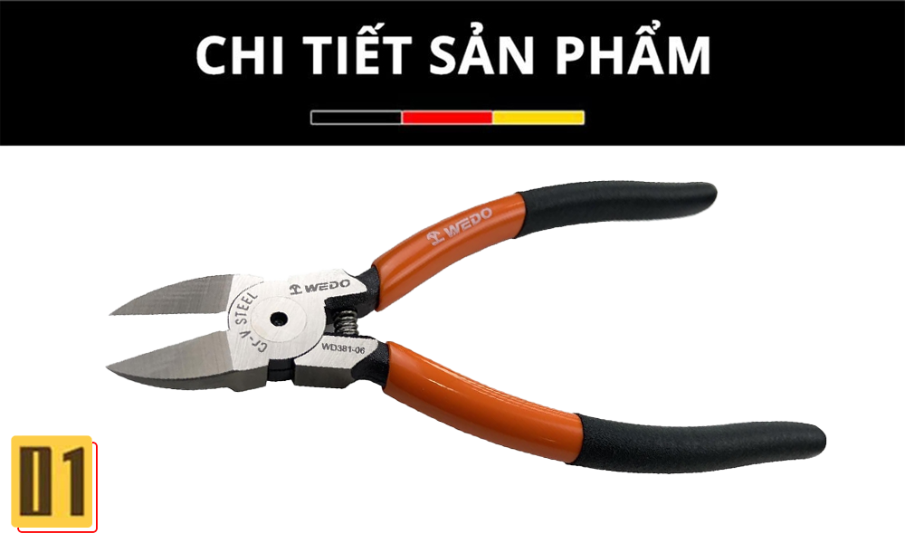 Kìm cắt nhựa - thép Cr-V