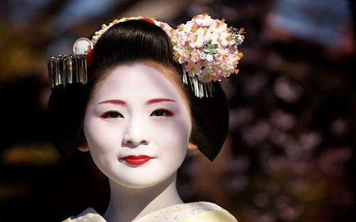 Trang điểm kiểu truyền thống - Geisha makeup