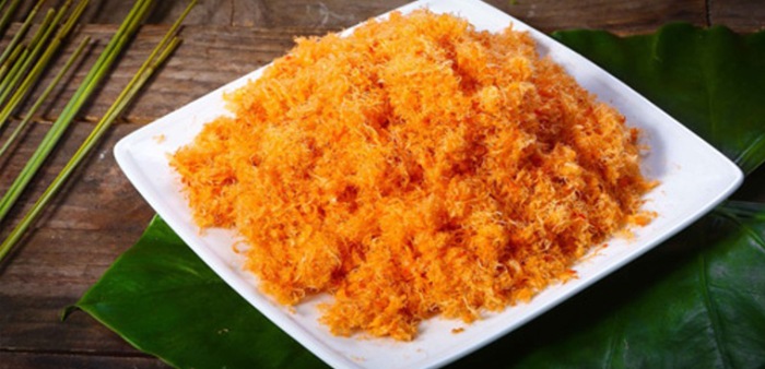 Ruốc tôm nguyên chất có màu vàng hồng tự nhiên