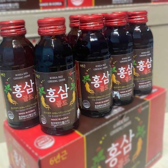 Nước uống Hồng Sâm Hàn Quốc