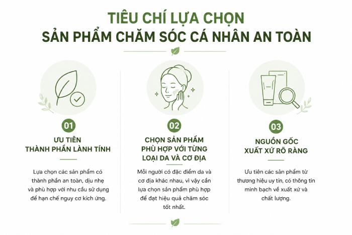 Lưu ý lựa chọn sản phẩm chăm sóc cá nhân phù hợp