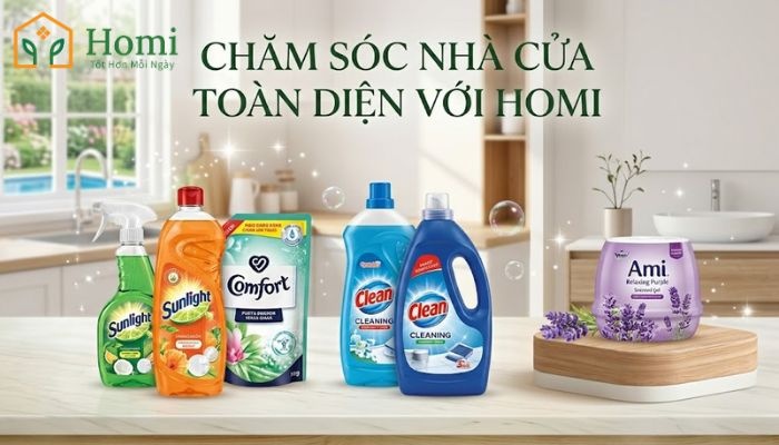 sản phẩm chăm sóc nhà cửa chính hãng