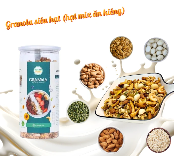 Sản phẩm hạt mix ăn kiêng cao cấp tại Homi