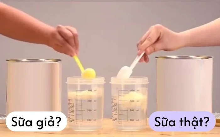 Phân biệt sữa thật giả khi mua hàng