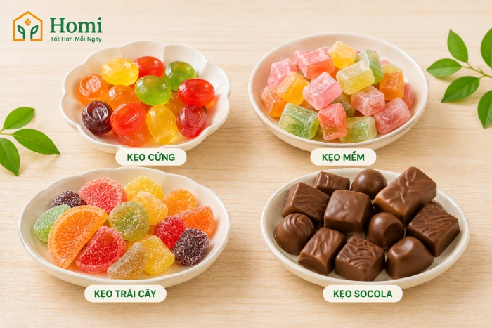 các loại kẹo được yêu thích hiện nay