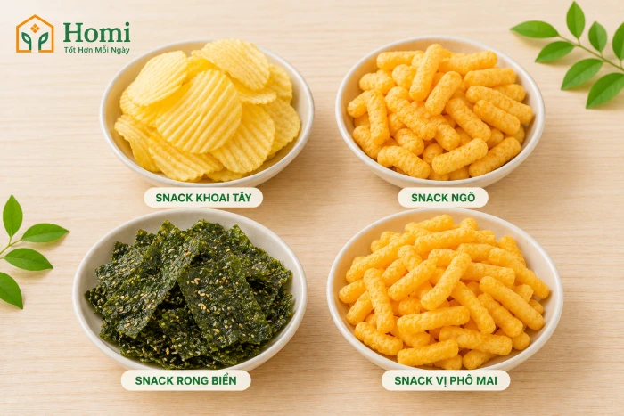 Các loại snack cho các buổi tụ tập