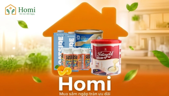 Homi - Địa chỉ mua sắm sữa, hàng tiều dùng uy tín