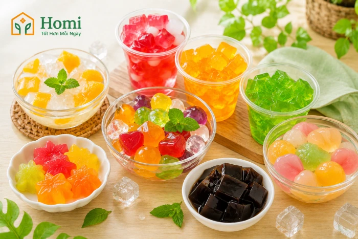 Các loại thạch giải nhiệt được nhiều người ưa thích